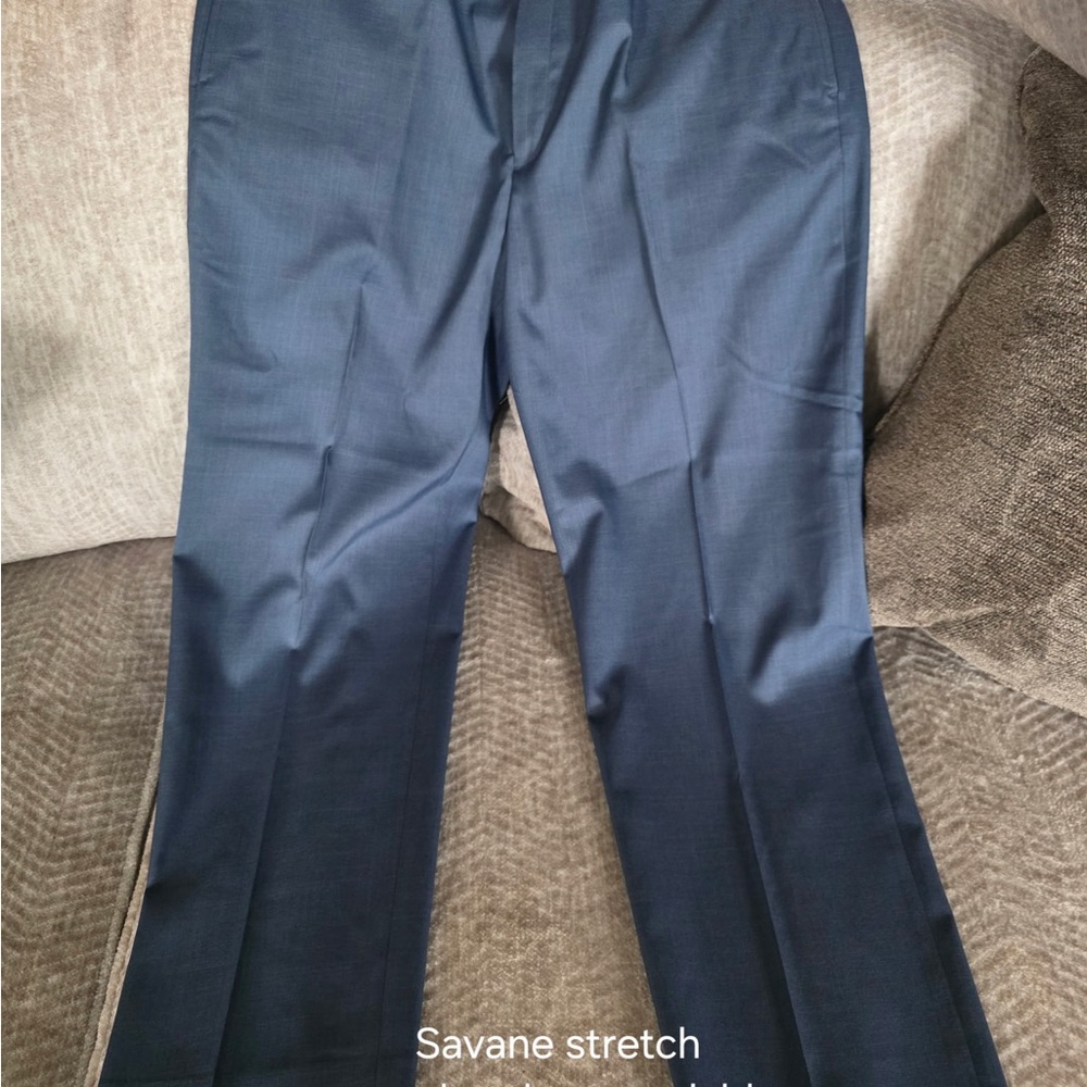 Savane Stretch Dark Blue Trousers